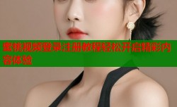 蜜桃视频登录注册教程轻松开启精彩内容体验